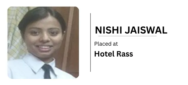 KIHMT student placed at top hotel 12